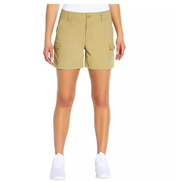 Eddie Bauer Ladies Cargo Pocket Shorts Khaki Size 12 NWT - Picture 3 of 11